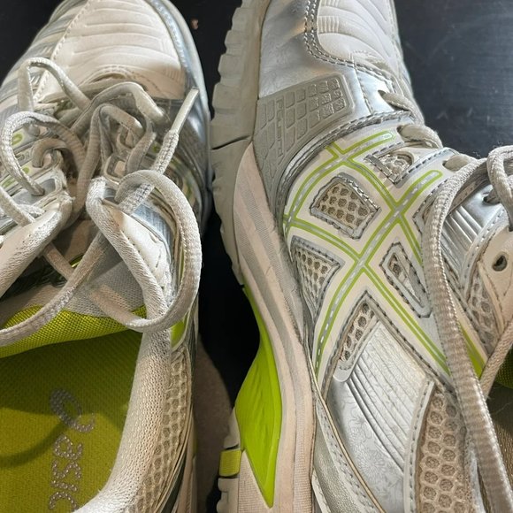 Asics Women's White Gel Challenger 9 Lace Up Running Sneakers E353Y Size 7 - Picture 7 of 9